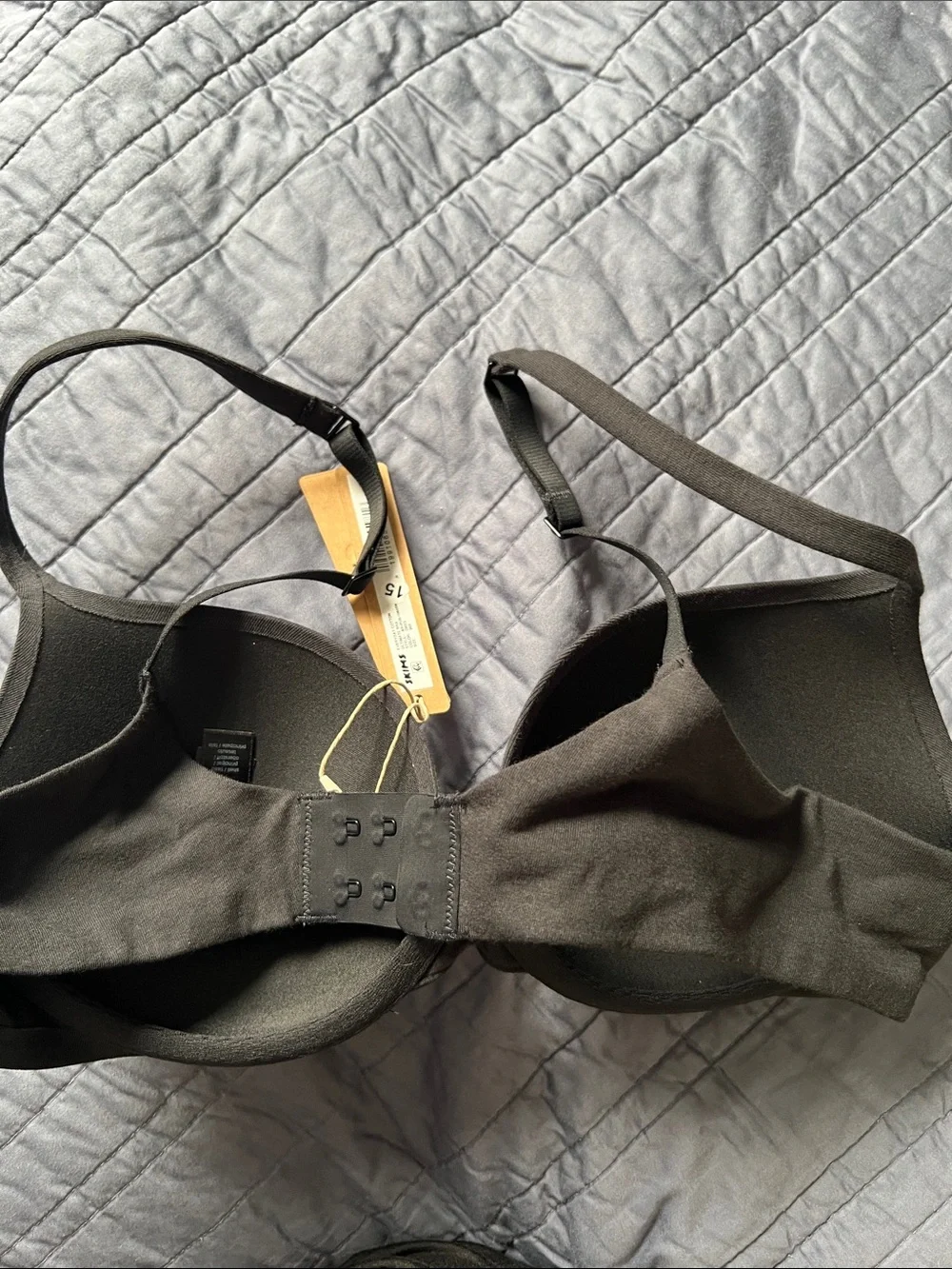 SKIMS Black Everyday Cotton Ultimate Push-Up Bra 36B NWT NEW WITH TAGS - Picture 5 of 7